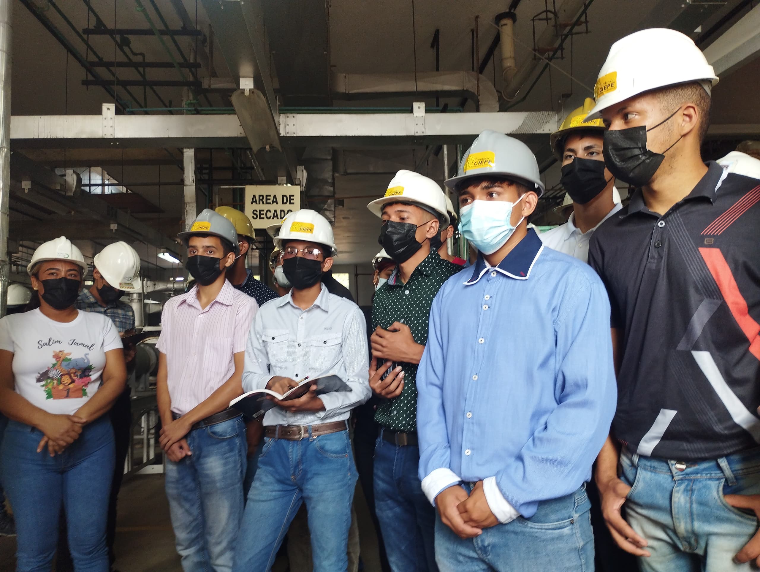 Fundación CIEPE recibe a 2do grupo de estudiantes de la Universidad Nacional Experimental de Yaracuy (UNEY) en la Coordinación Técnica de Procesos Agroindustriales (Planta Piloto y Caldera)